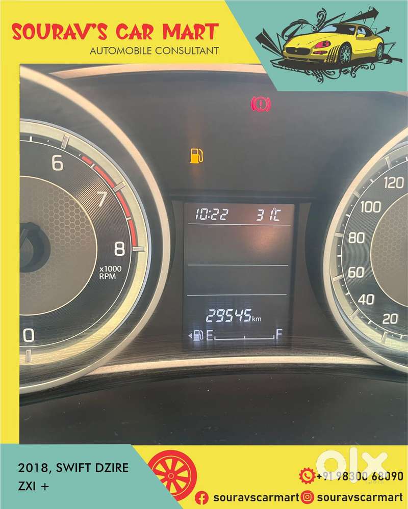 Maruti Suzuki Swift Dzire Zxi + Mt, 2018, Petrol