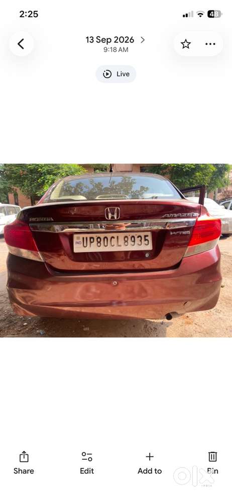Honda Amaze 2013 Petrol Manual