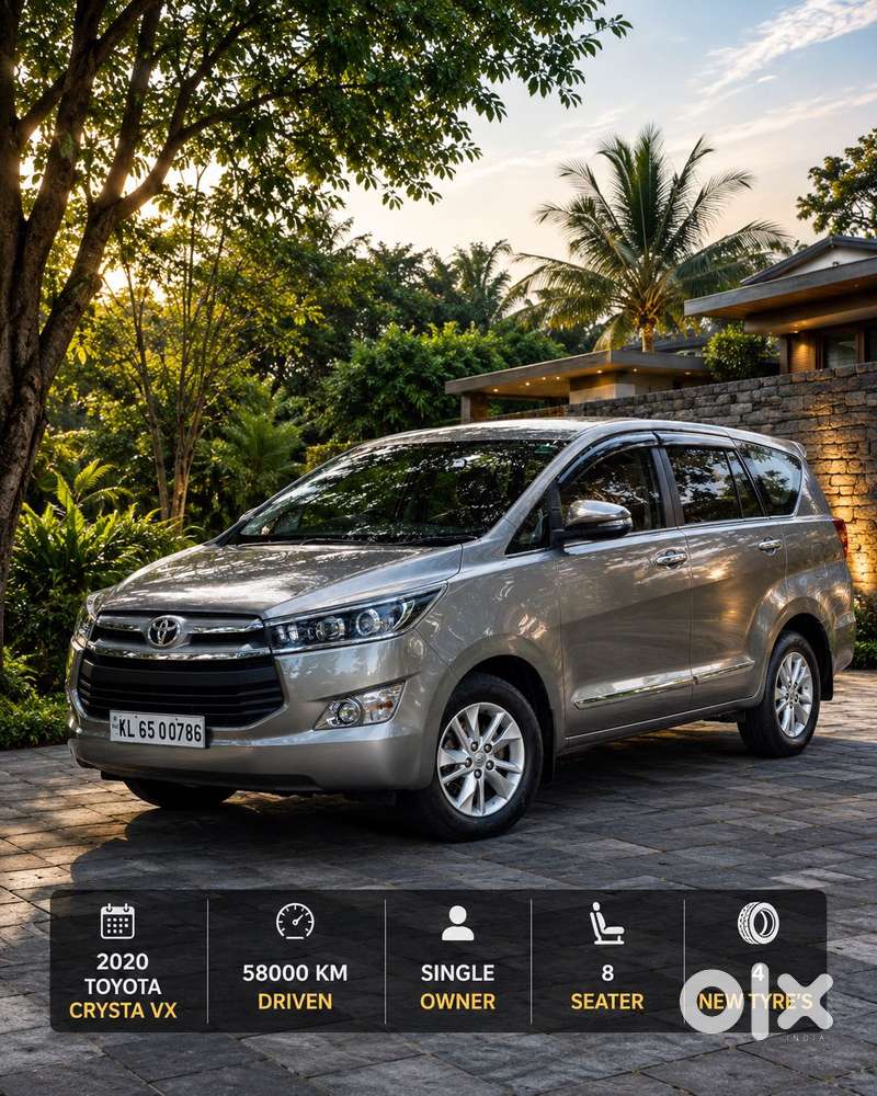 Toyota Innova Crysta 2.4 V 8 Str, 2020, Diesel