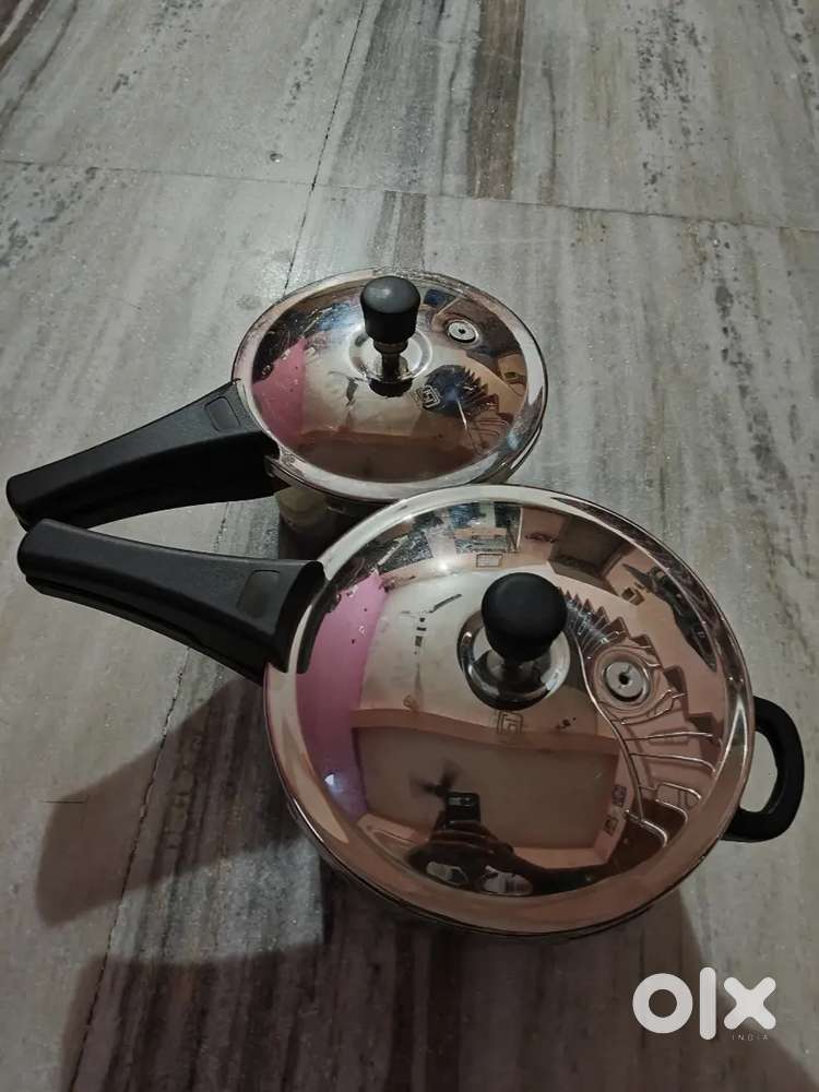 Cooker 3ltr + 5ltr pure stainless steel