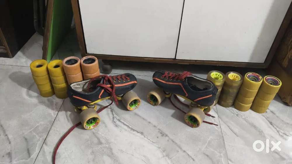 Quad Skates with Extra Wheels &ndash; Good Condition