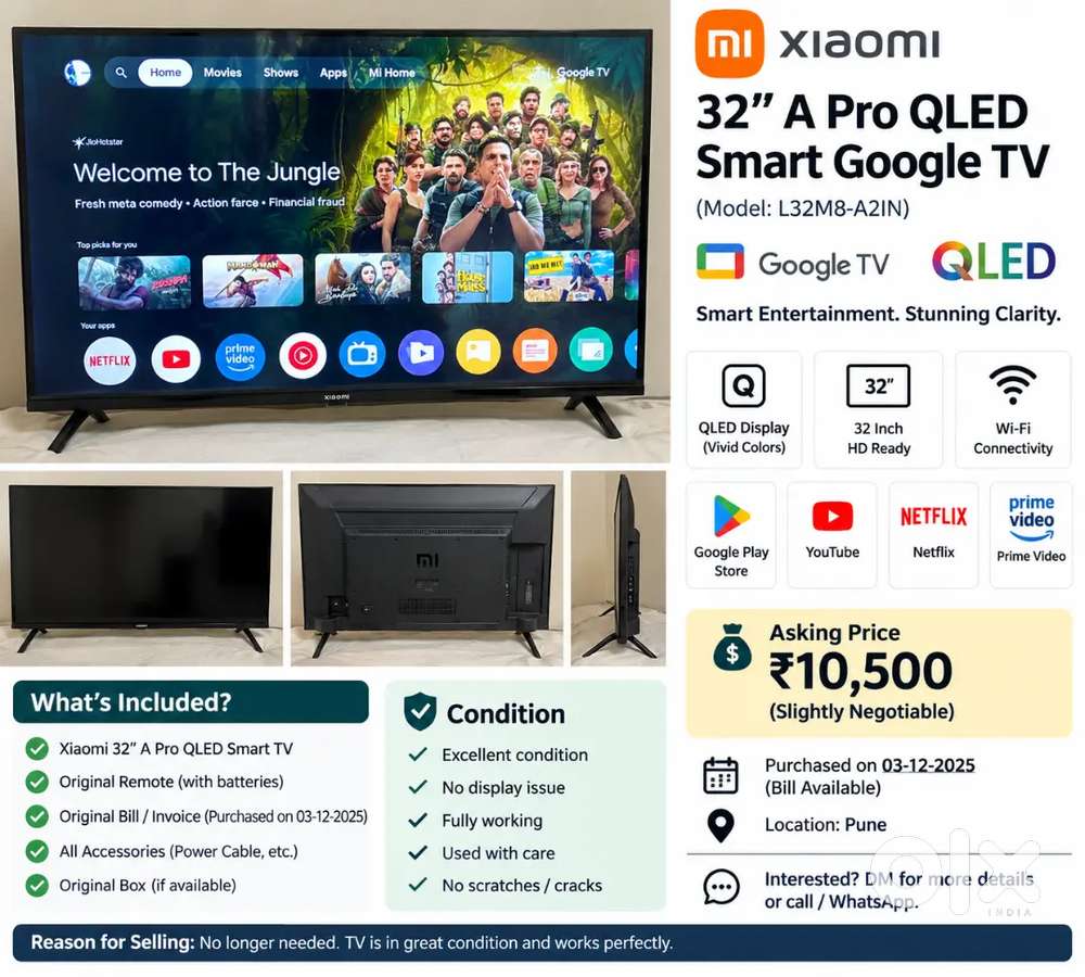 Xiaomi 32 A Pro QLED Smart TV