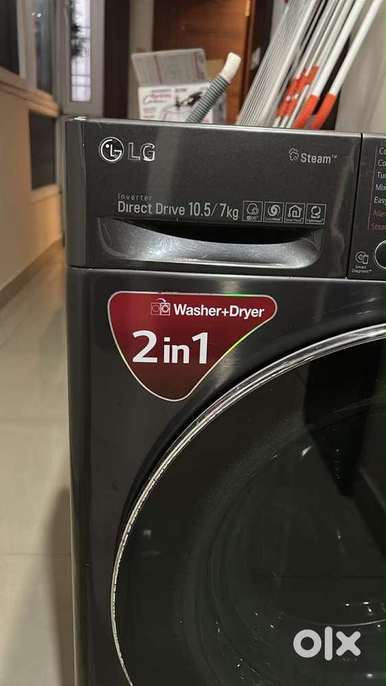 Title: LG 10.5 kg / 7 kg Washer Dryer Combo | Steam | Inverter Direct