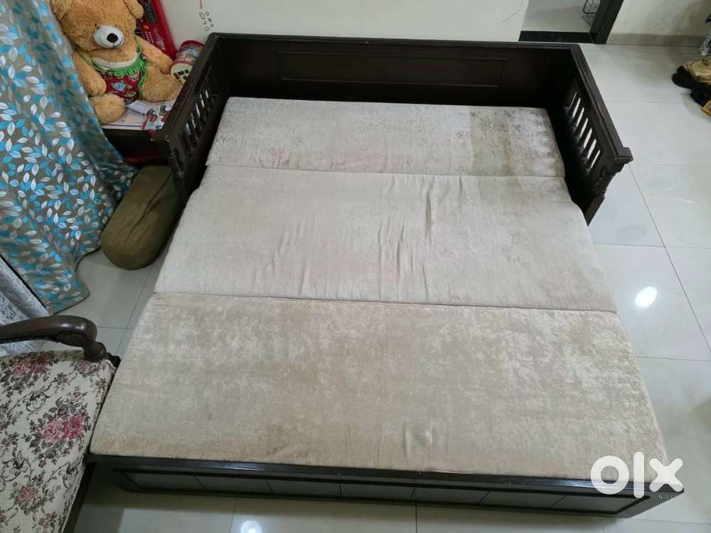 Sofa cum bed (Queen size with storage)