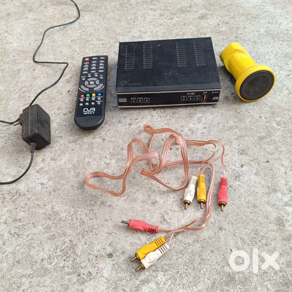 Digiway mpeg2-4 setup box with accessories and antenna