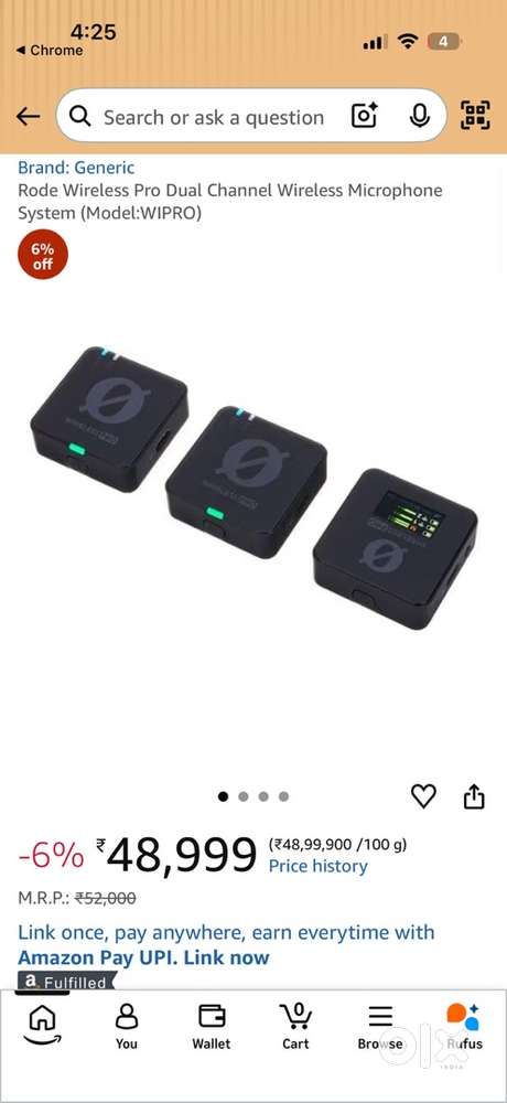 Rode wireless pro mic used only one time