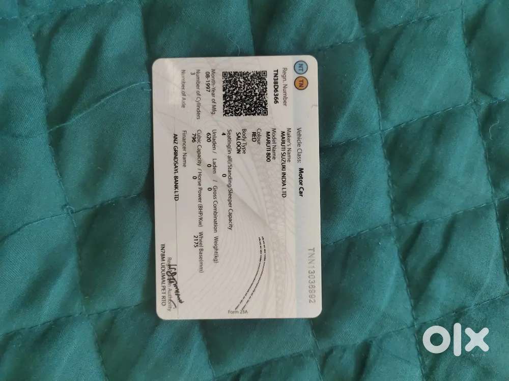 Maruti Suzuki 800 1997 Petrol 58825 Km Driven