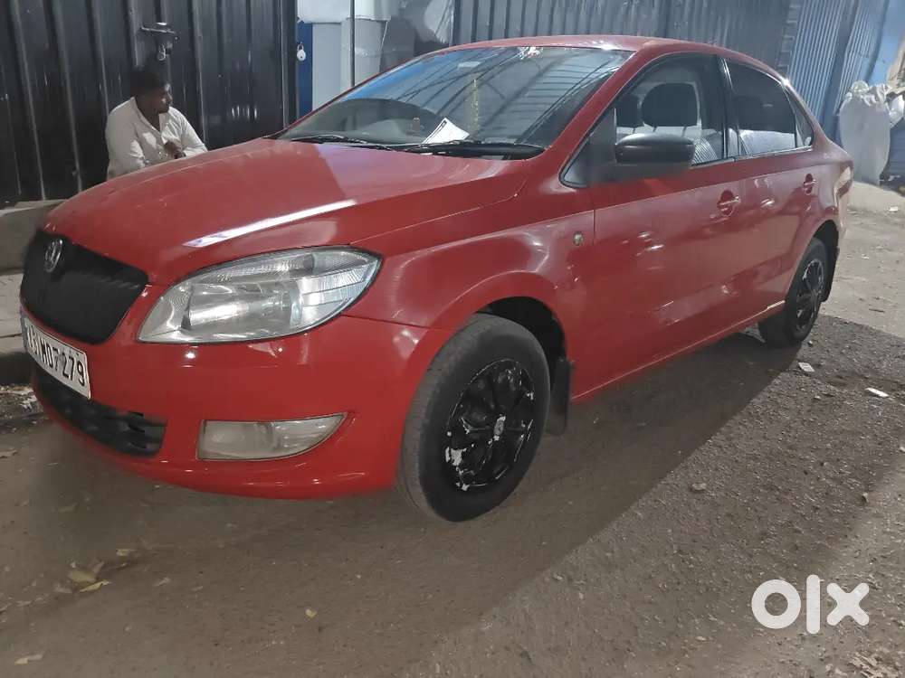 Red Color Skoda Rapid