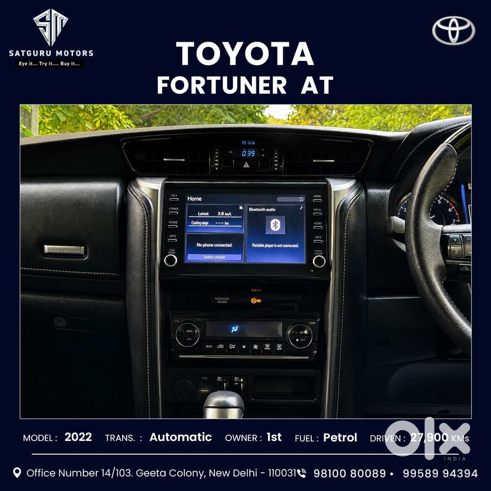 Toyota Fortuner 4x2 At 2.7 Petrol, 2022, Petrol