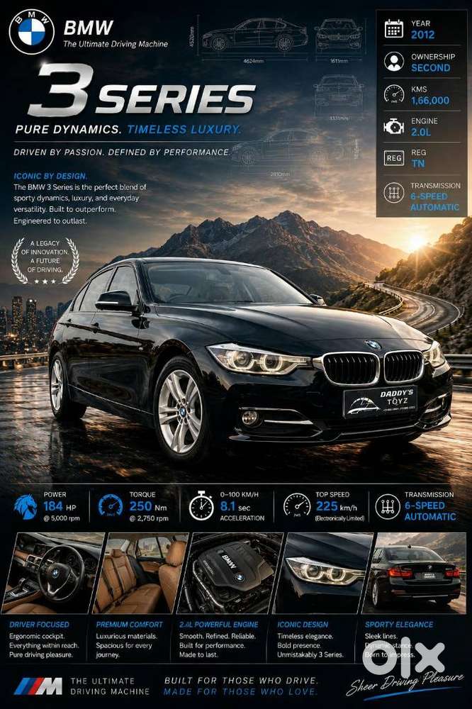 Bmw 3 Series 320d Sport, 2012, Diesel
