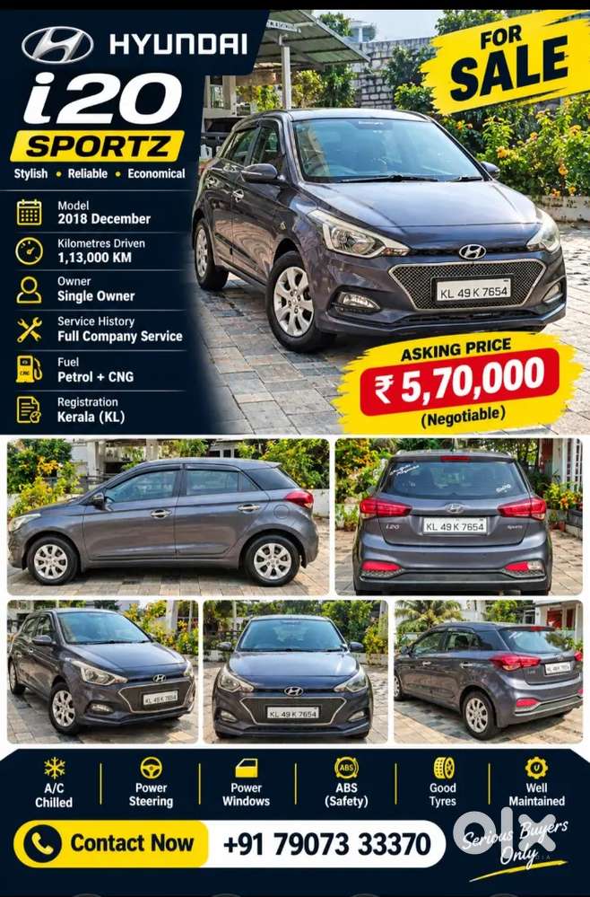 Hyundai I20 2018 December Petrol + Cng Well Maintained