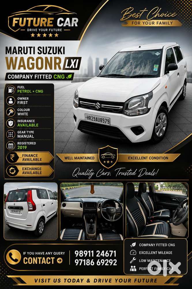 Maruti Suzuki Wagon R Lxi Cng, 2019, Cng & Hybrids