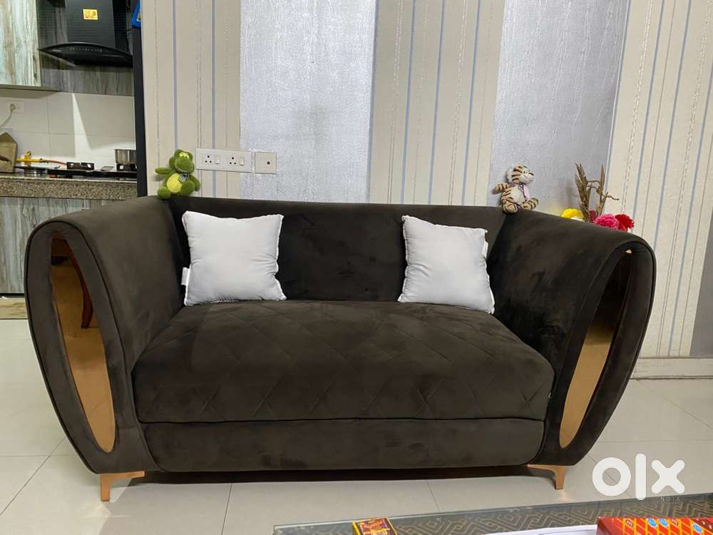 Luxurious sofa with cution