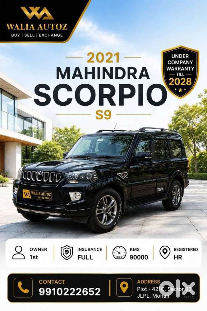 Mahindra Scorpio [ ] 2.2 S9, 2021, Diesel