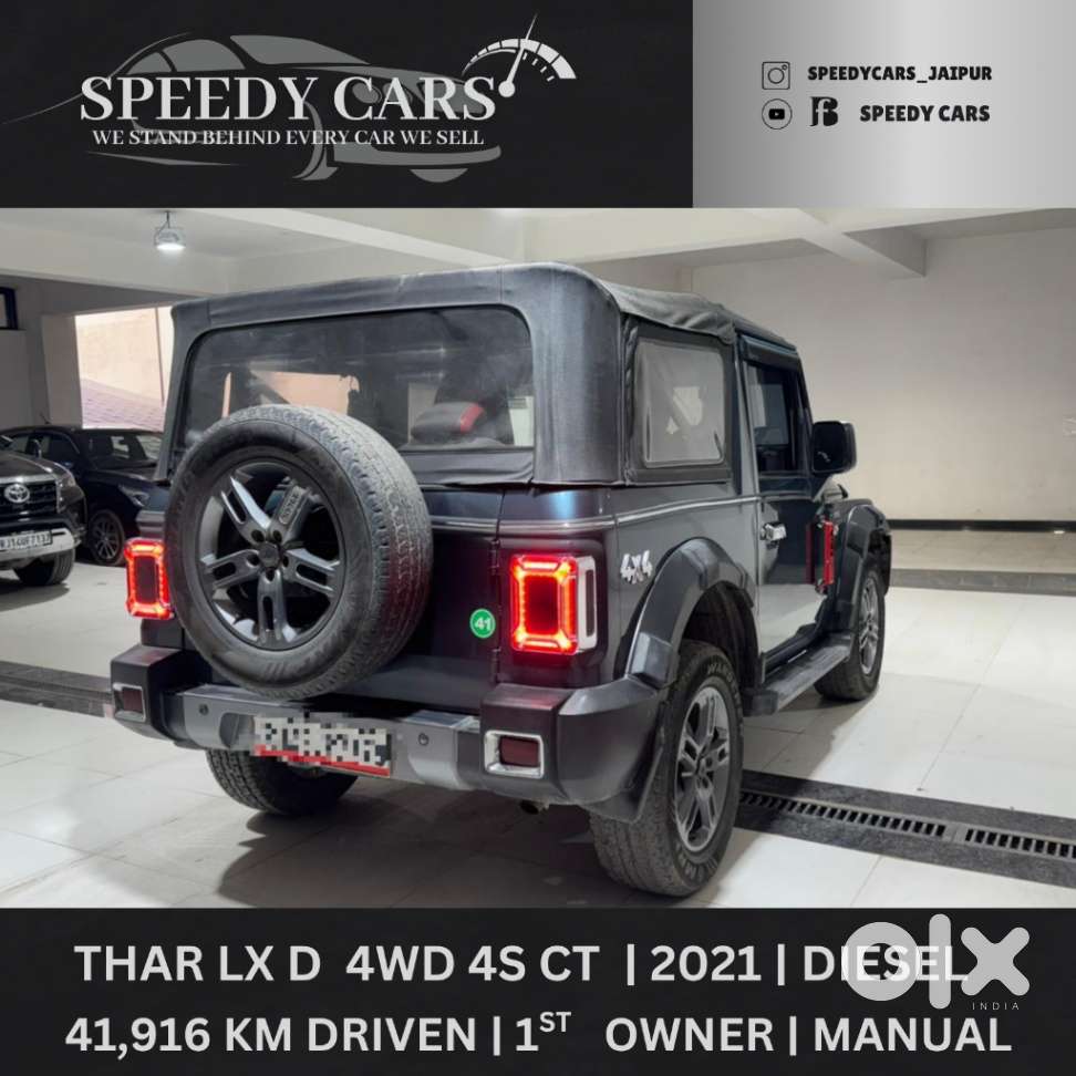 Mahindra Thar Lx Convertible Top Diesel Mt 4wd, 2021, Diesel