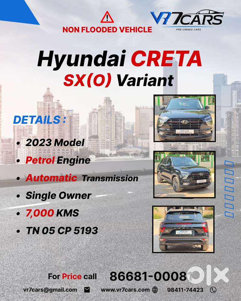 Hyundai Creta King Knight Edition 1.5 Cvt Petrol, 2023, Petrol