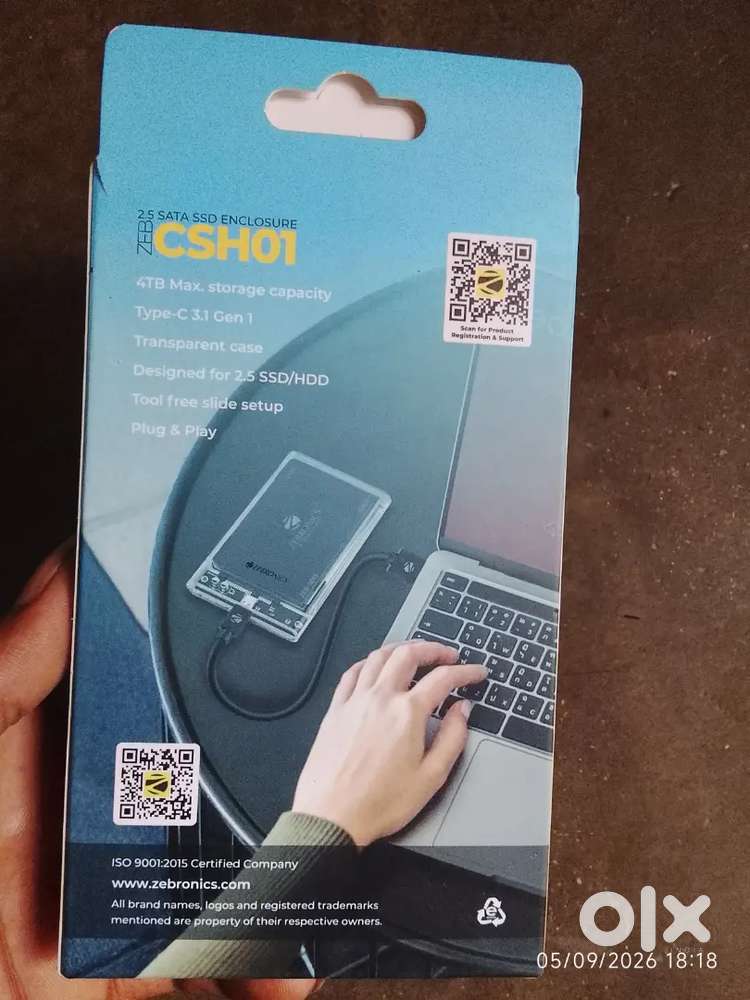 Zebronics hard disk enclosure