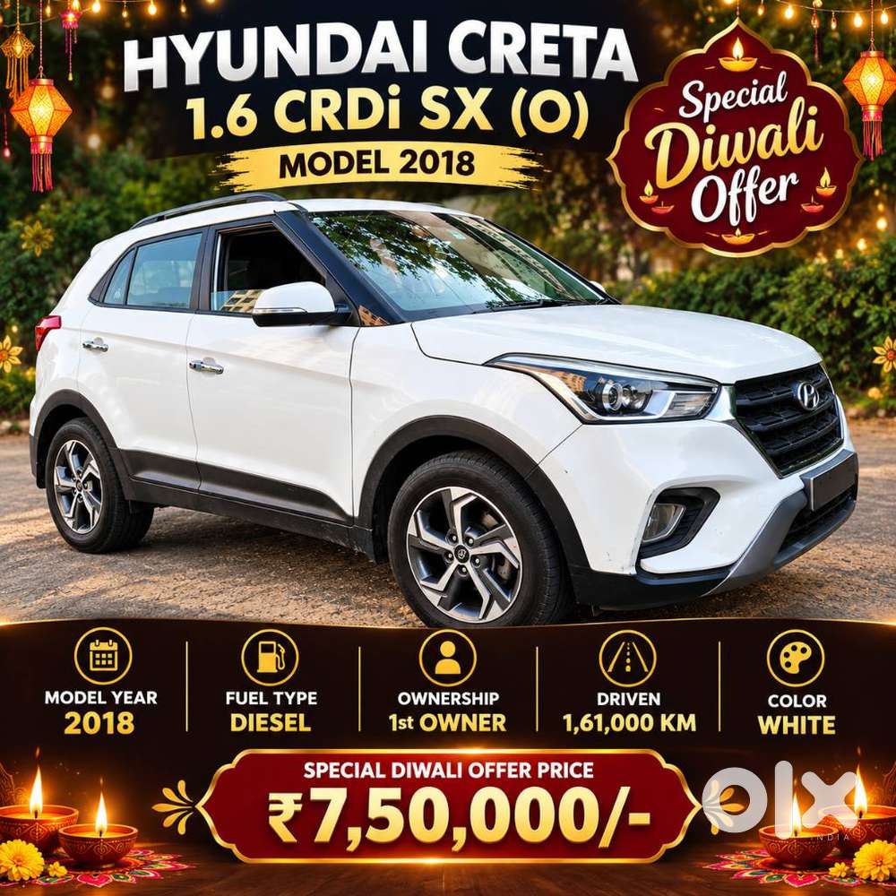 Hyundai Creta 1.6 Sx Option, 2018, Diesel