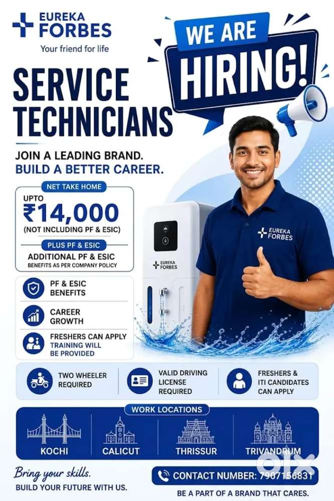 Wanted Technicians - Thrissur