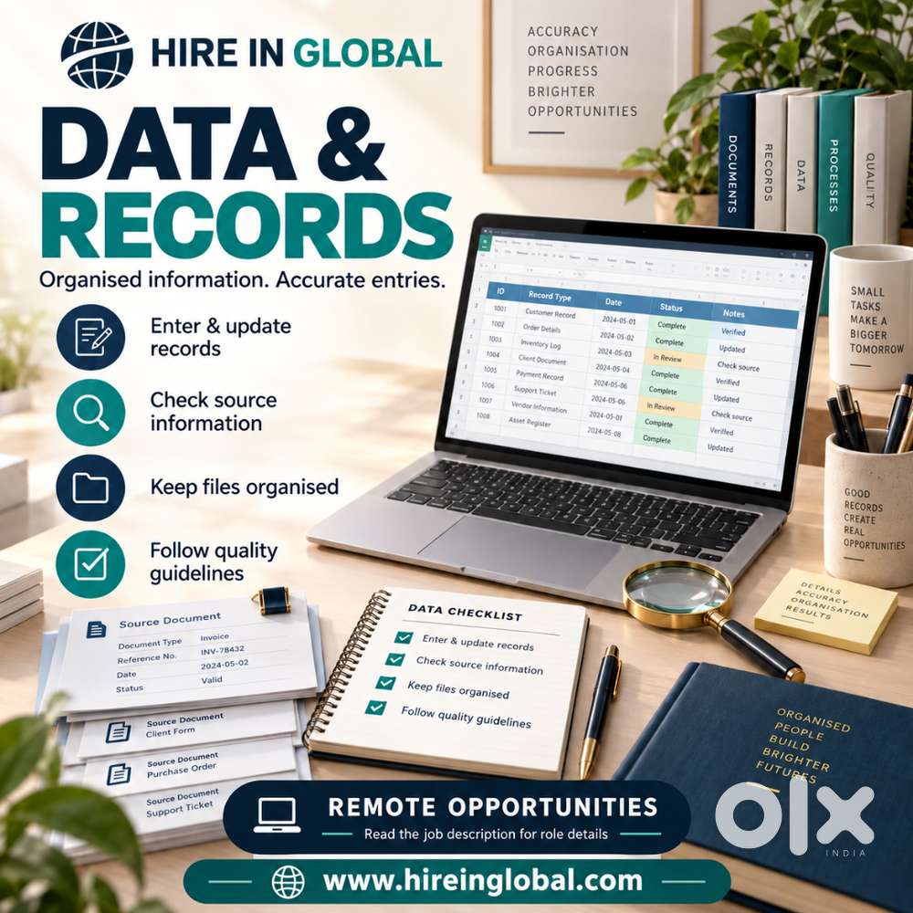 No Joining Fee | Data Management Assistant | Remote