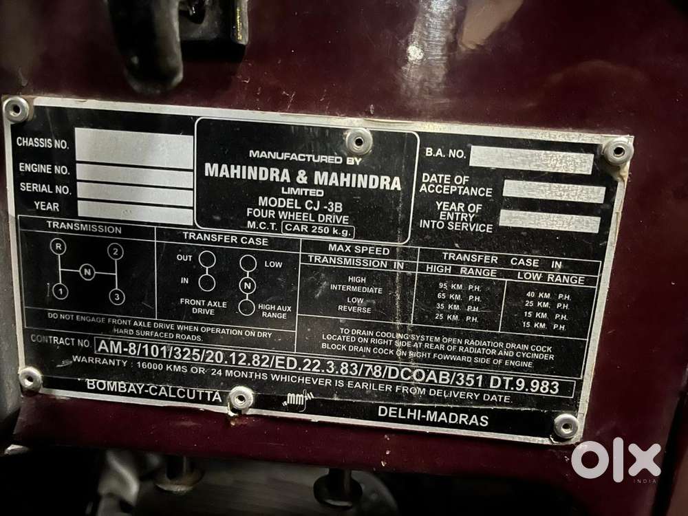 Mahindra Diesel 1981 Car