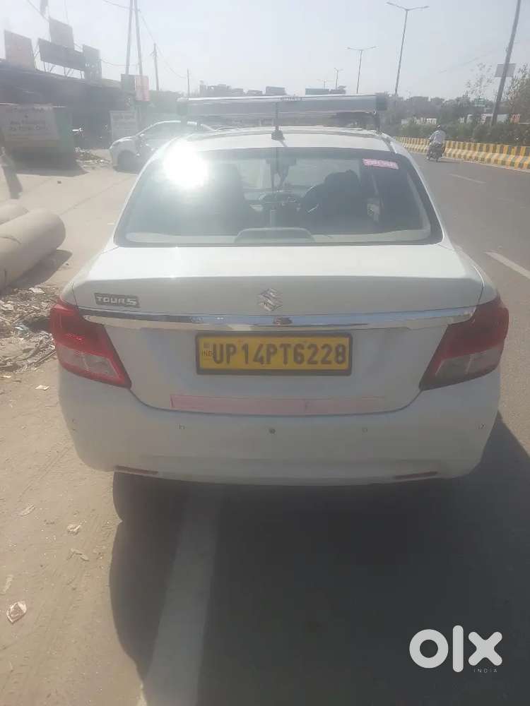 Swift Dzire White Color Petrol Cng