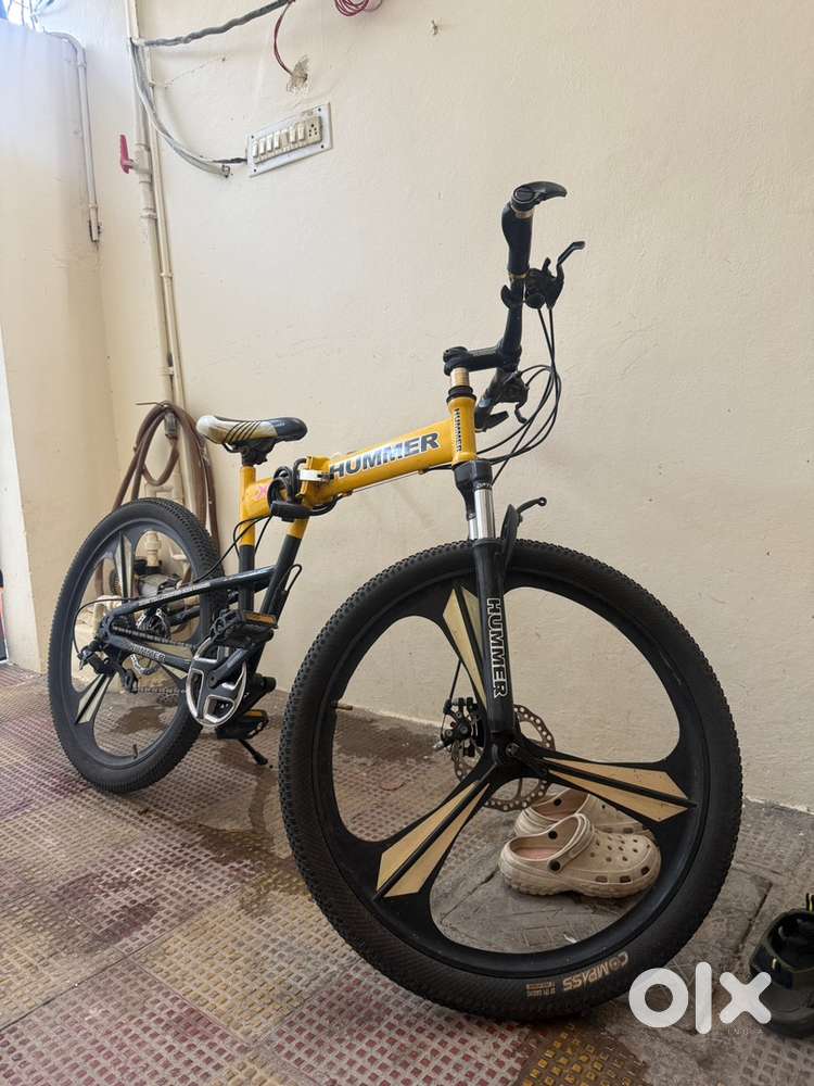 HUMMER double gear foldable cycle for sale imported from dubai
