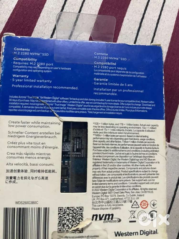 Wd blue 250gb go
