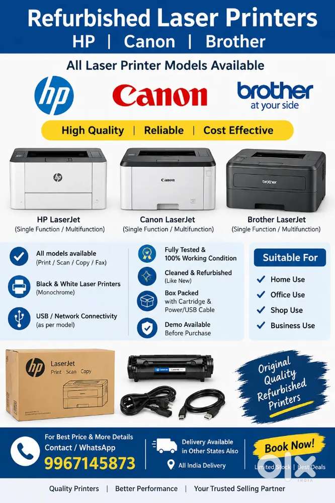 Refurbished printers hp laser 1020