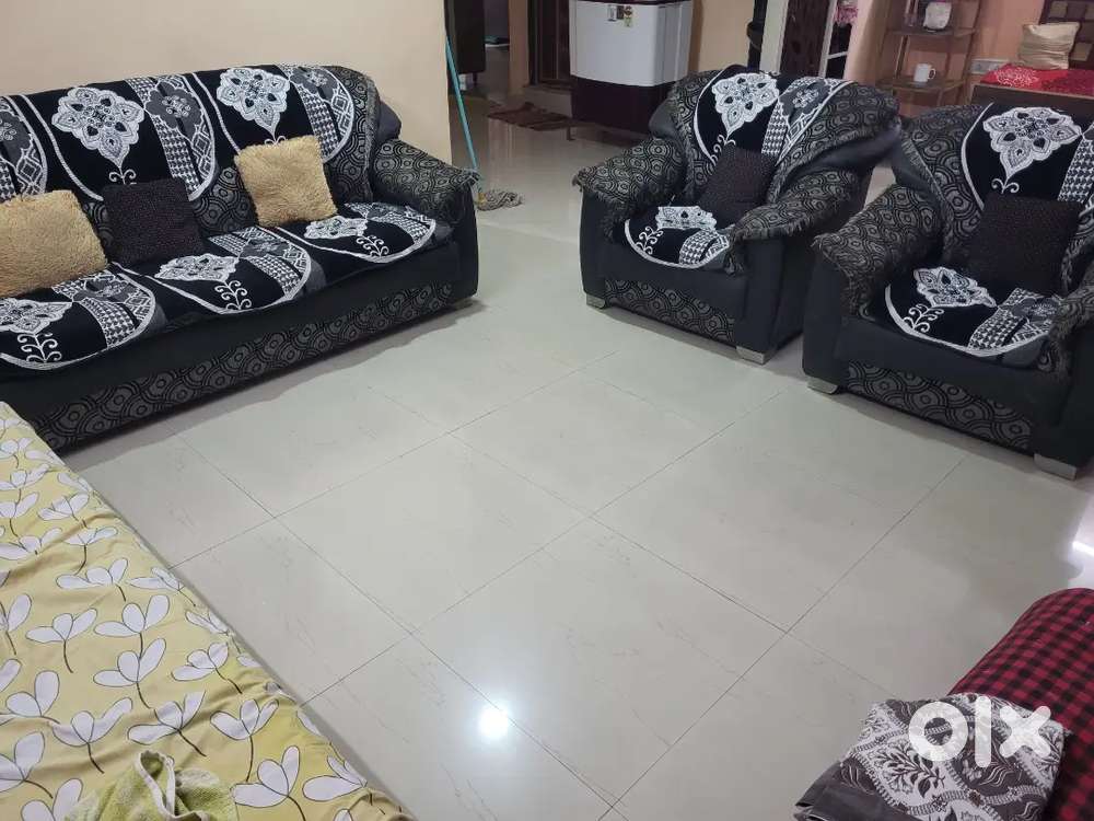 Luxury black sofa