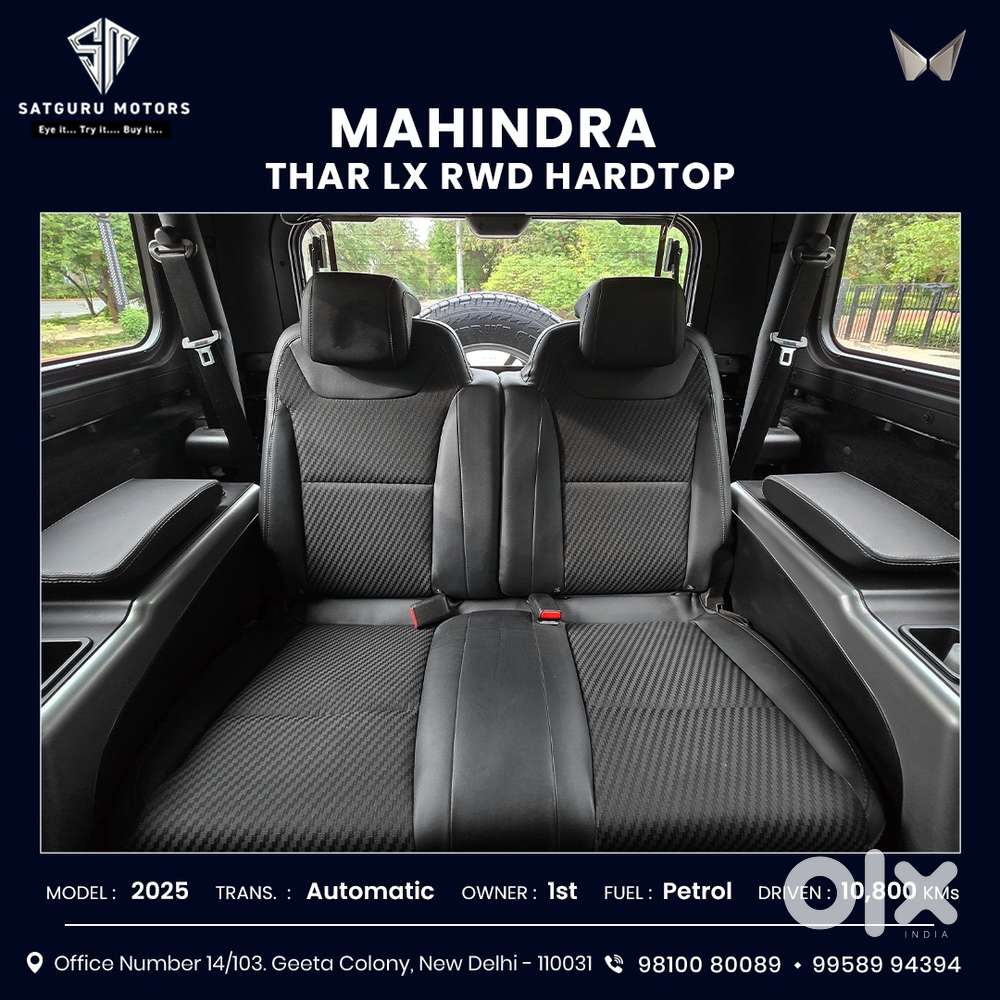 Mahindra Thar 2.0 Lx Hard Top Petrol At 4 Rwd, 2025, Petrol