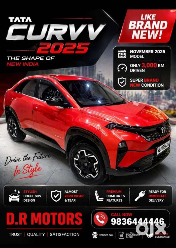 Tata Curvv S 1.2 Revotron Petrol 6mt, 2025, Petrol