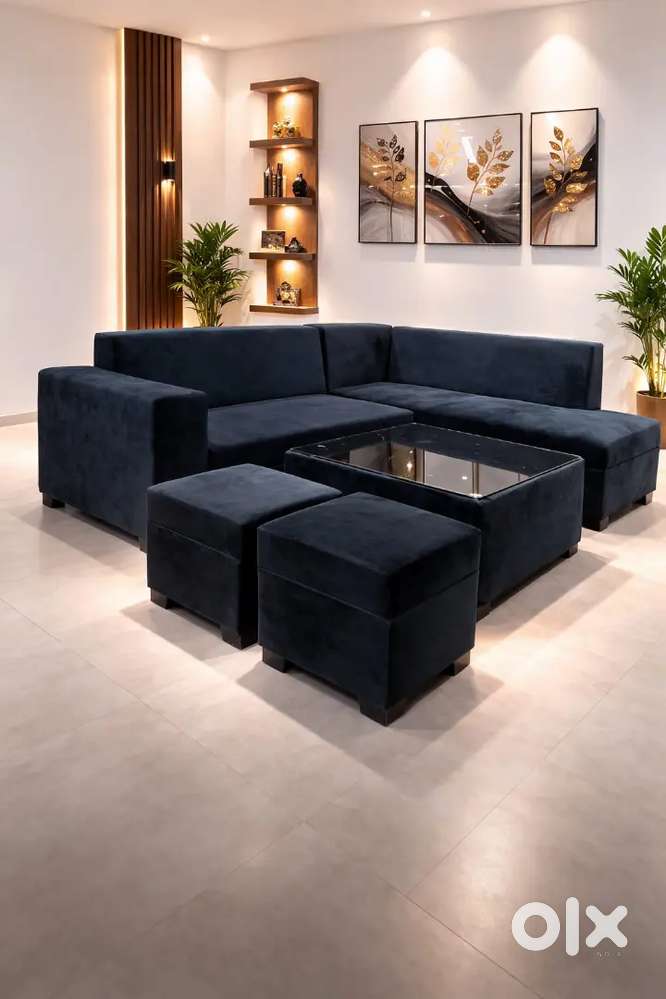 Brand new L shape sofa complite set (ansari road)