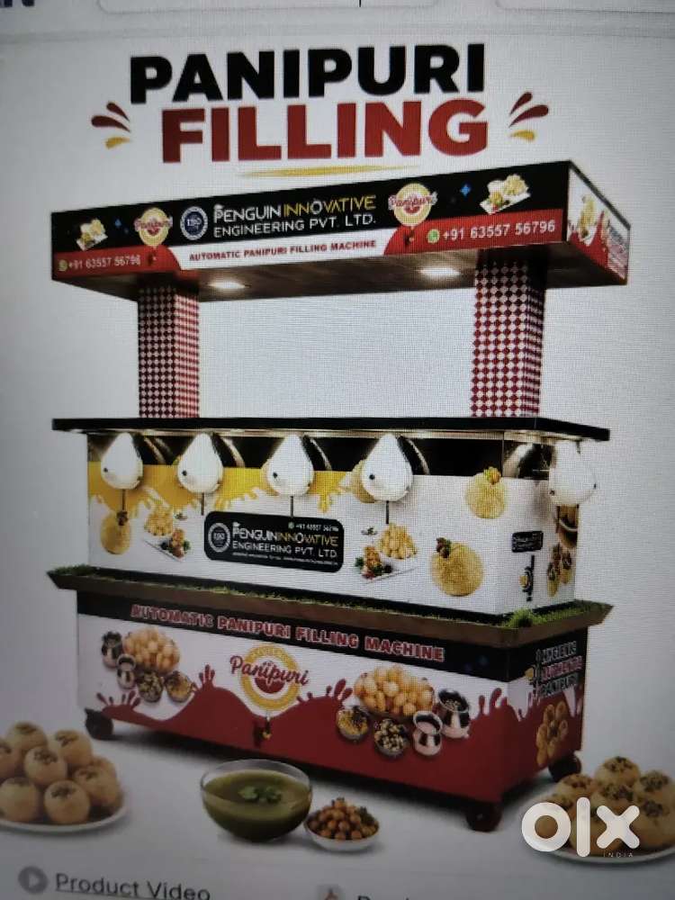 6 Nozzle 3 flavour Hygiene Panipuri filling Machine