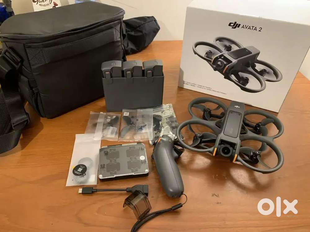 DJI Avata 2 + Three Batteries + Battery Charging Hub + Sling Bag+nd Fi