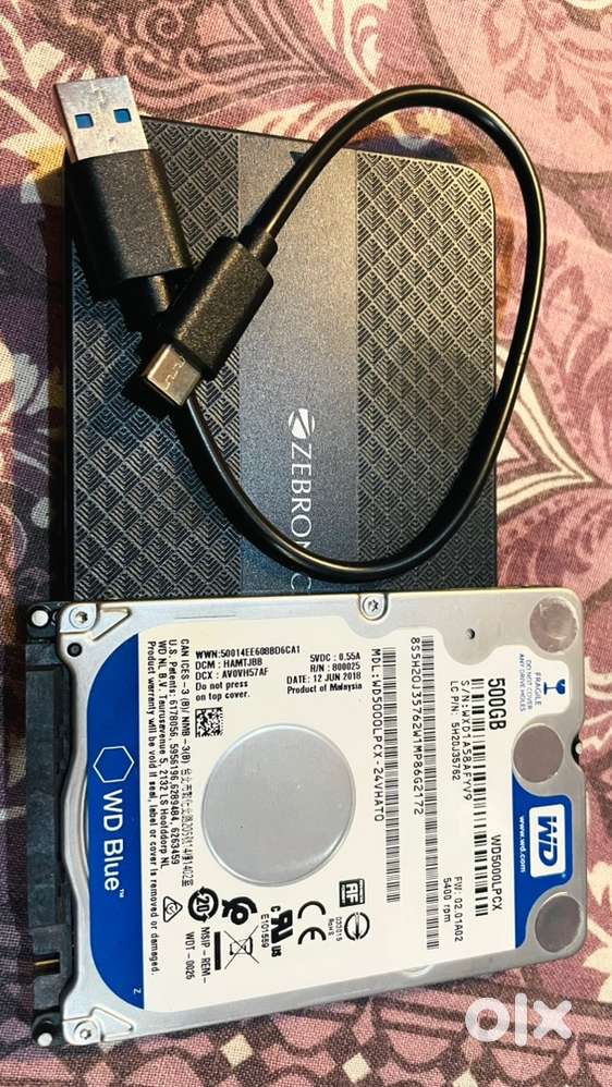 WD Hard-Disk 500GB with Connecter Case