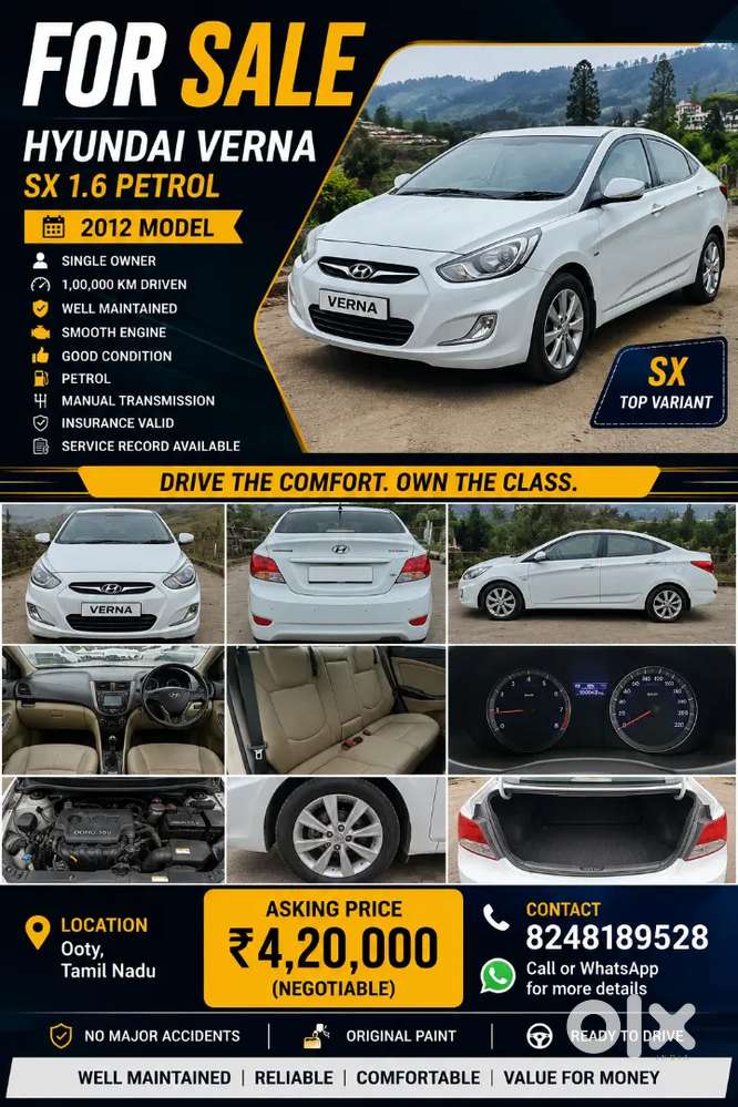 Hyundai Verna Sx Petrol 2012