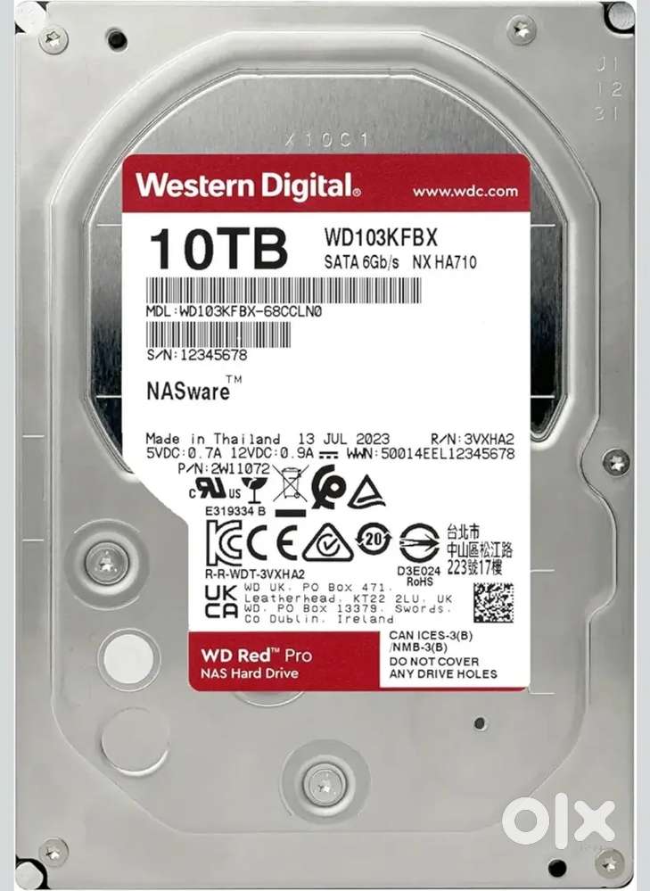 Western Digital 14TB WD Red NAS Hard Drive HDD Hard disk drive