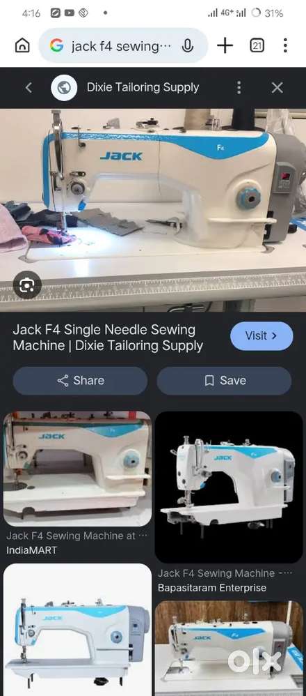 Jack f4 sewing ಬೇಕಾಗಿದೆ