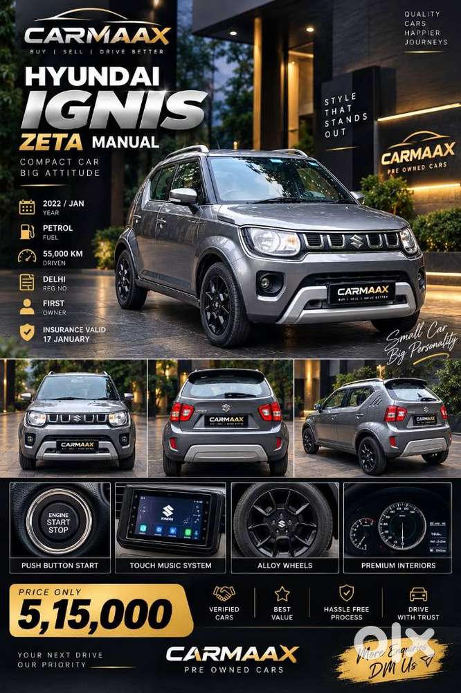 Maruti Suzuki Ignis 1.2 Zeta Mt, 2022, Petrol