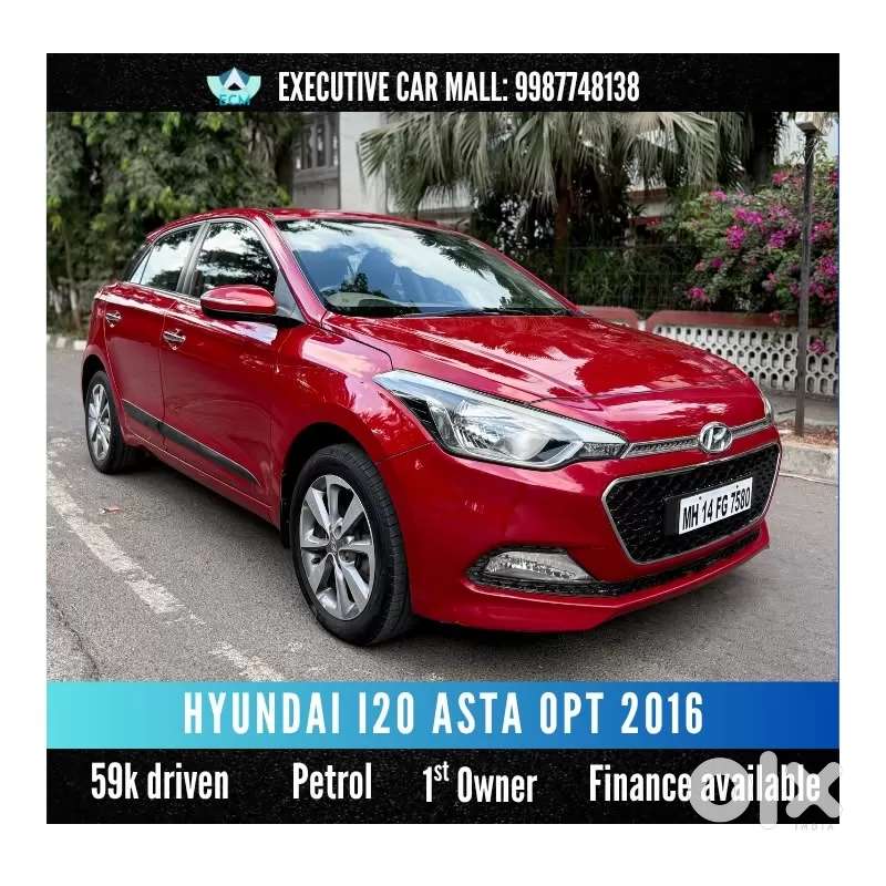 Hyundai Elite I20 Asta Option, 2016, Petrol