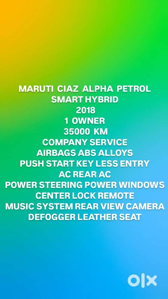 Maruti Suzuki Ciaz Smart Hybrid Alpha , 2018, Petrol