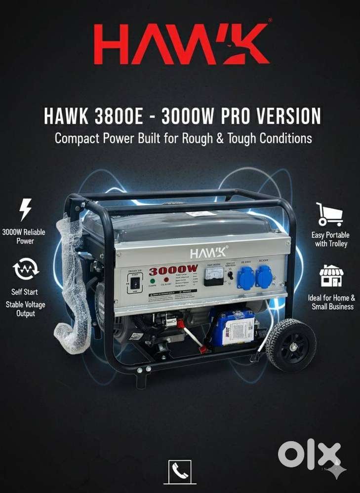 Generator portable generator – 1.5kv 3kv 5kv 7kv 10kv (XLNT & HAWK