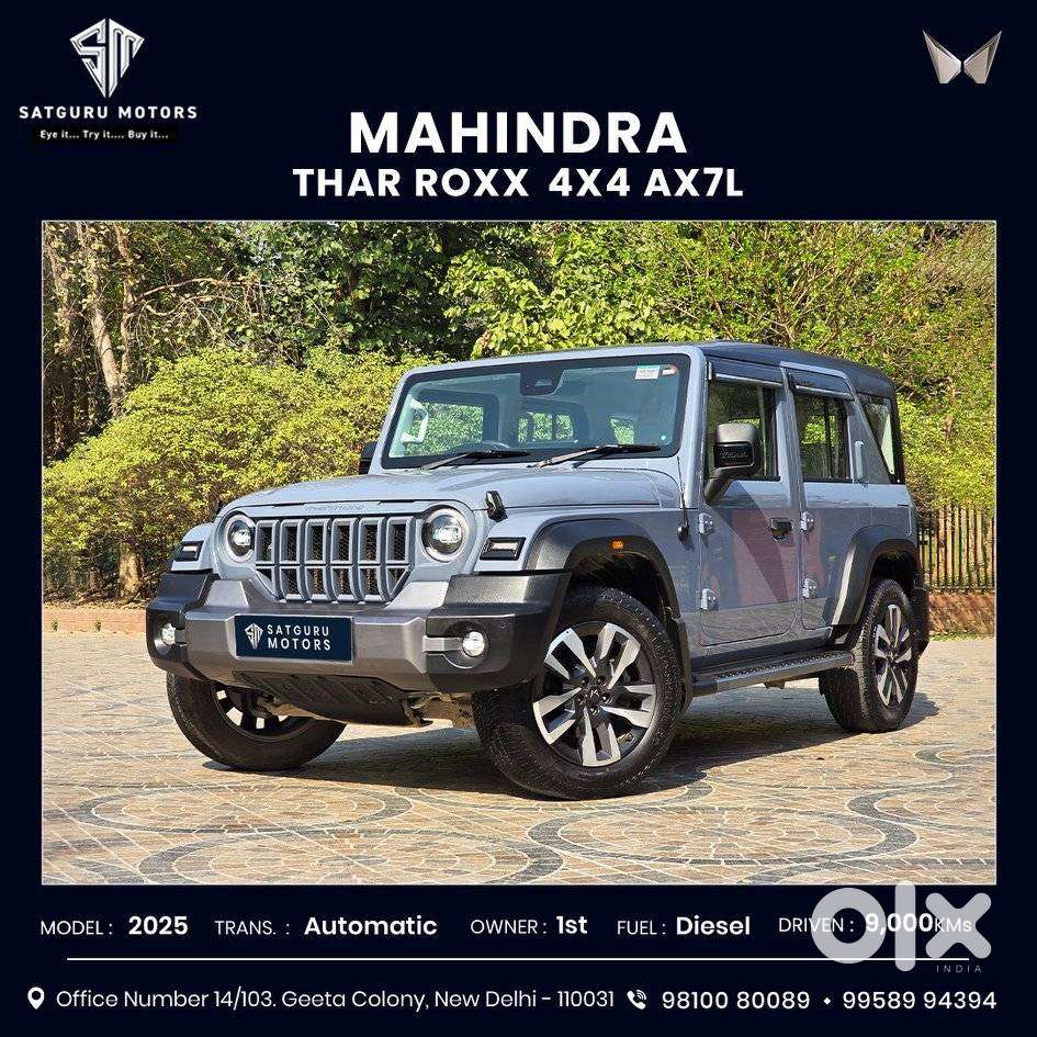 Mahindra Thar Roxx Ax7 L Diesel At 4wd, 2025, Diesel