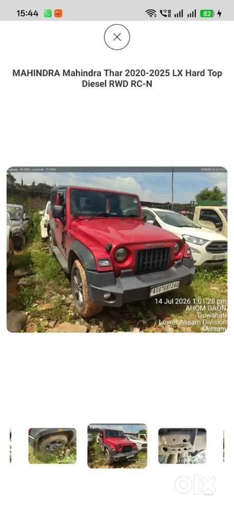 Mahindra Thar.e Diesel 2024 Bank Seized Car