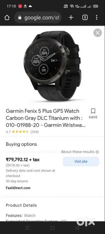 Garmin fenix best sale 5 olx