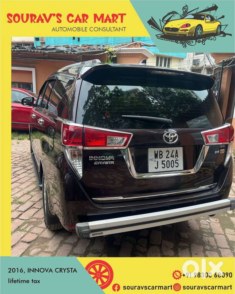 Toyota Innova Crysta 2.4 G Mt 8s, 2016, Diesel