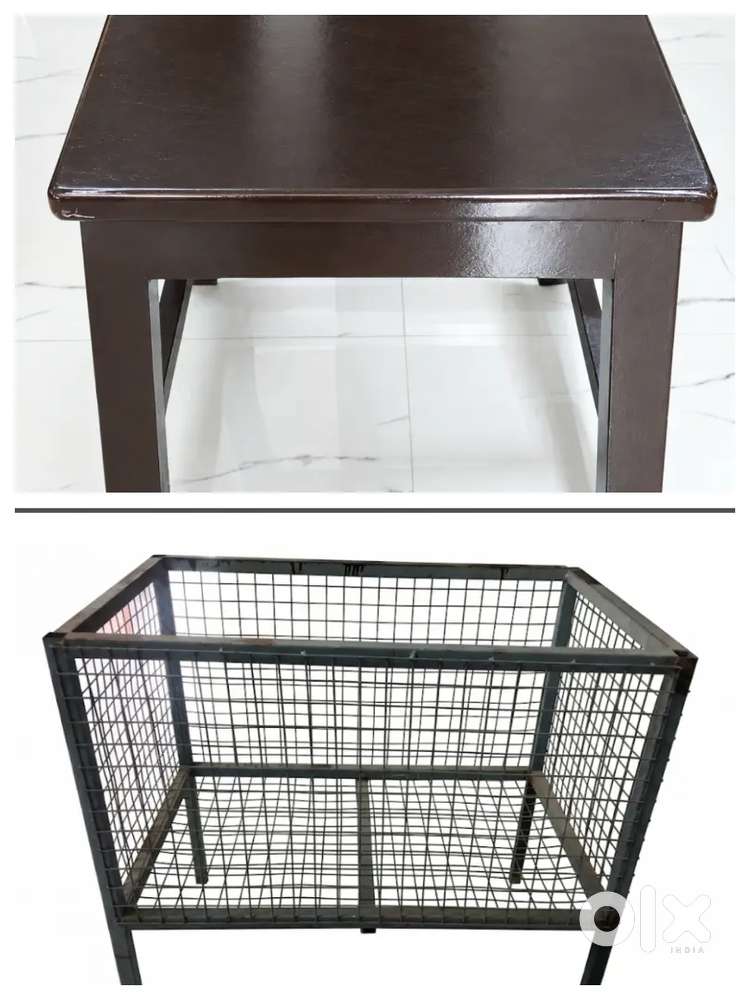 Big size cloth stand metal for shop,big wooden stool