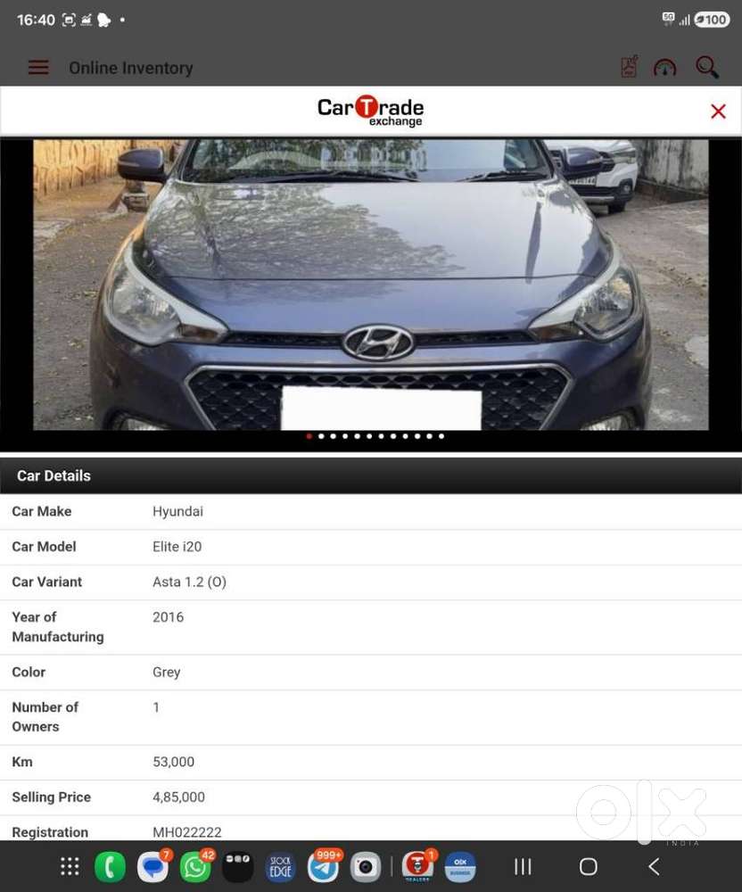 Hyundai Elite I20 Asta 1.2 (o), 2016, Petrol