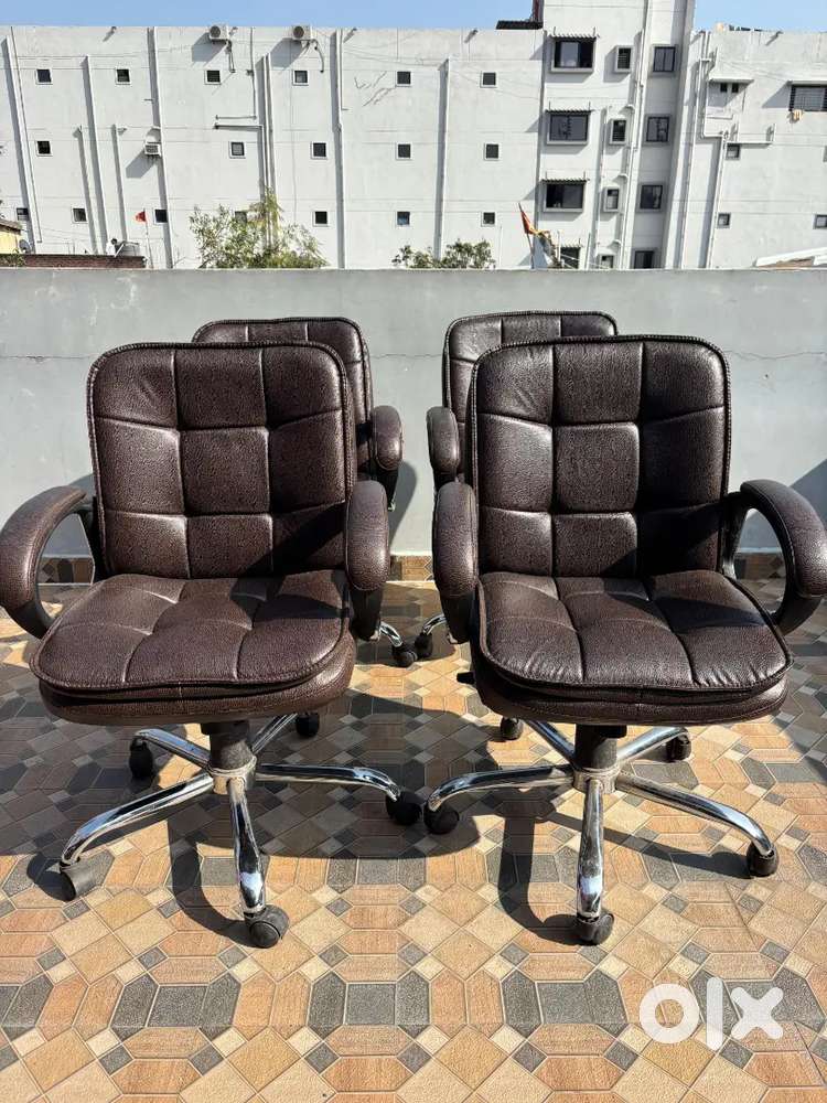TRUCK FURNITURE ｜SR CHAIR ｜BROWN 牛革 Office Leather Chair - Sofa & Dining in Upper Bazar, Ranchi